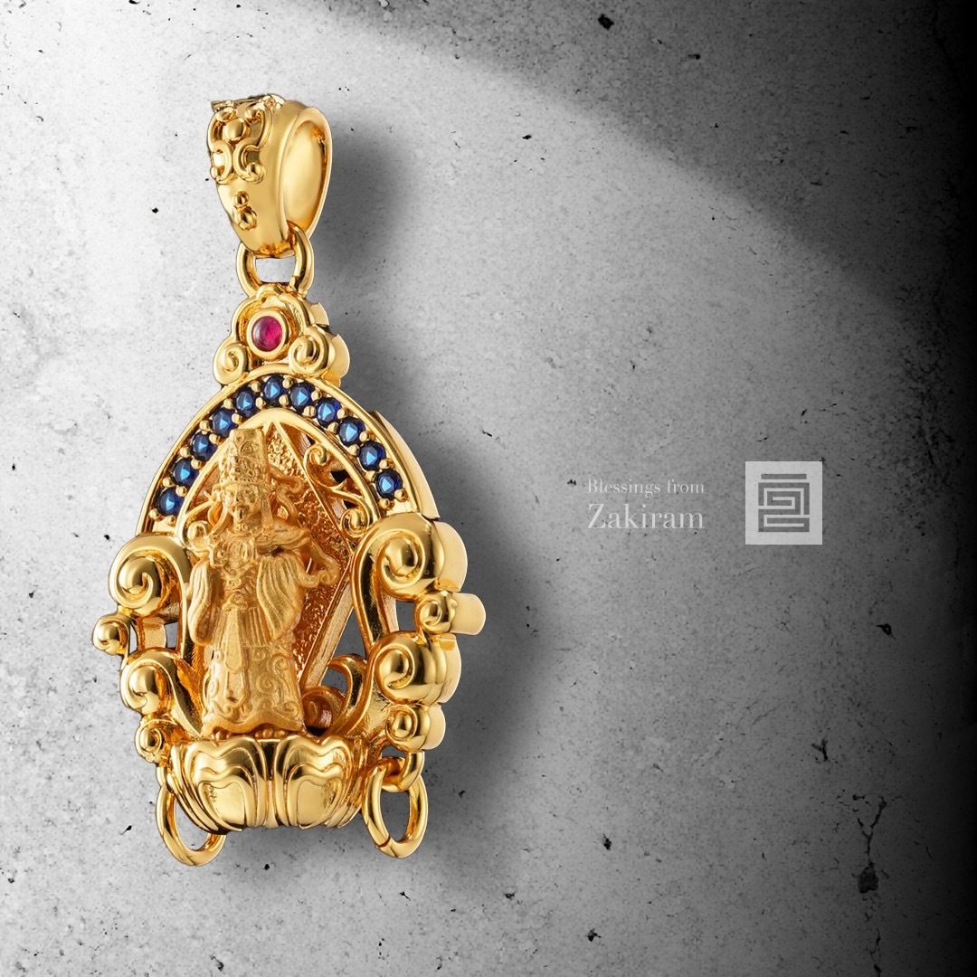 靈赫宮 扎基拉姆 金尊蓮花吊墜