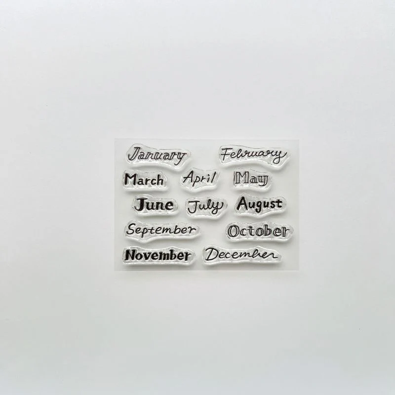 水縞 自在水晶印章 Log｜月份手寫款 03｜水縞 JAPAN