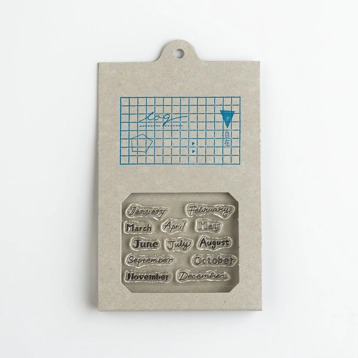 水縞 自在水晶印章 Log｜月份手寫款 03｜水縞 JAPAN