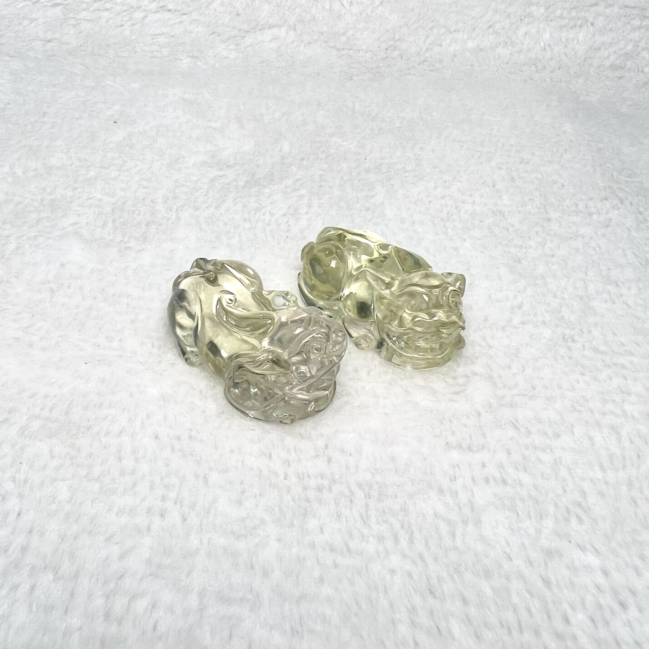 黃水晶貔貅(一對) #A724B