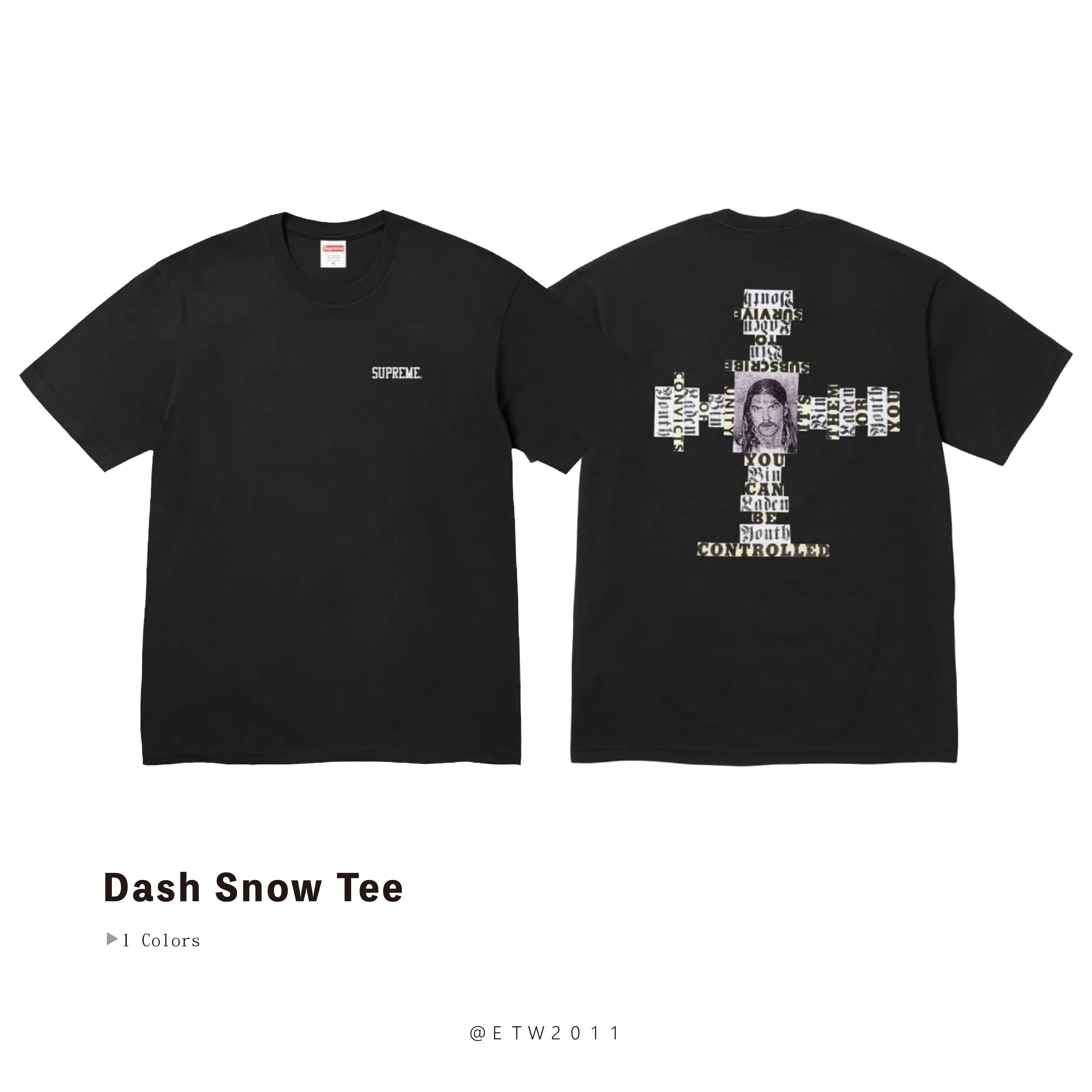 ☆ETW☆【EASY TO WEAR】SUPREME 25FW Dash Snow Tee 短t 藝術家 春夏