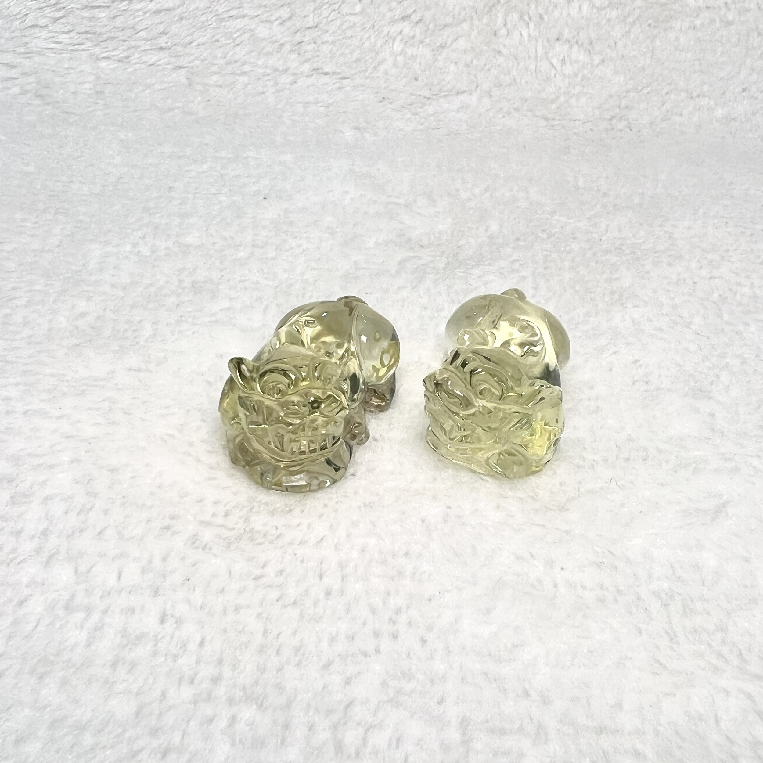 黃水晶貔貅(一對) #A724A