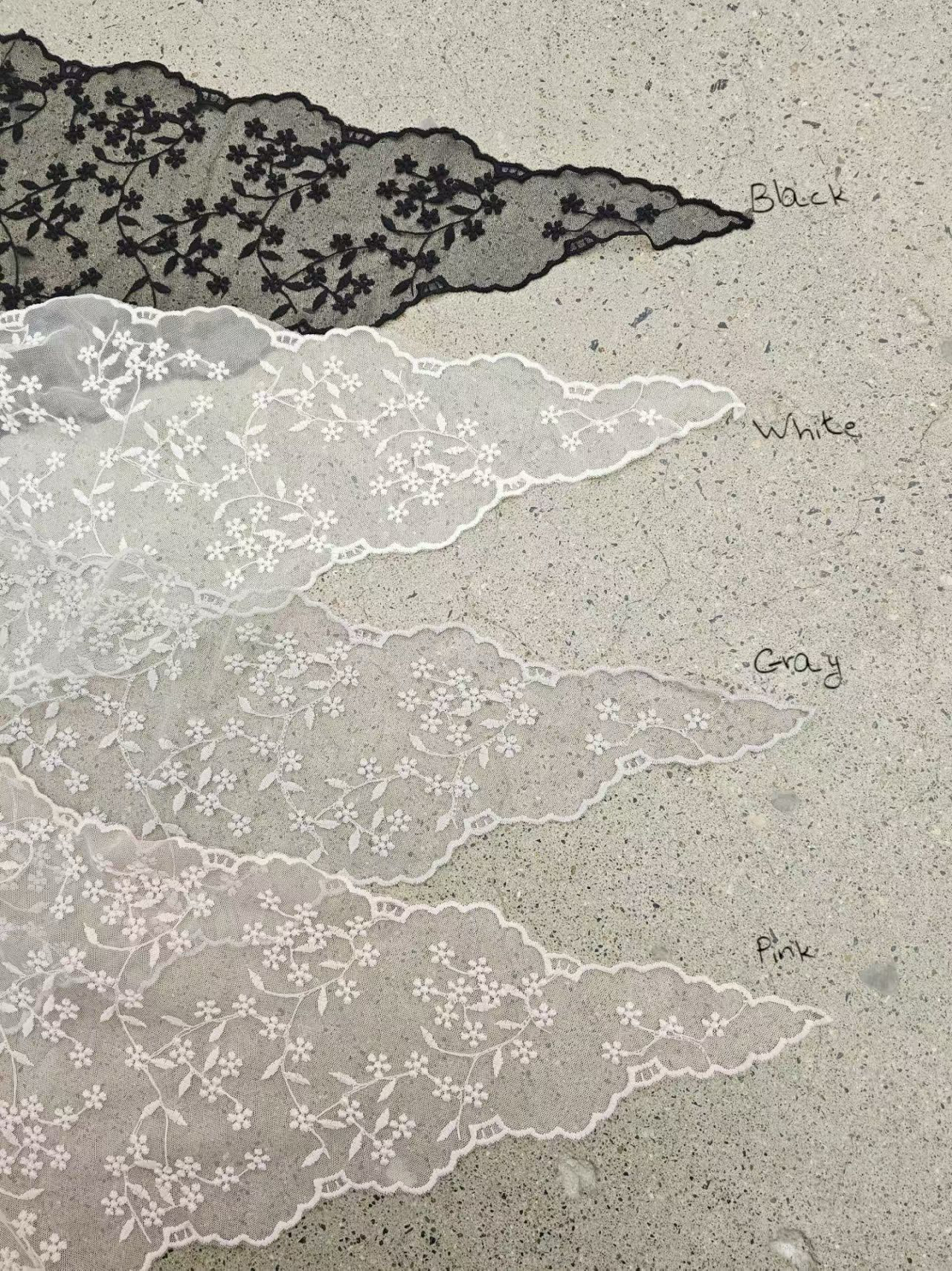 小花朵lace三角巾