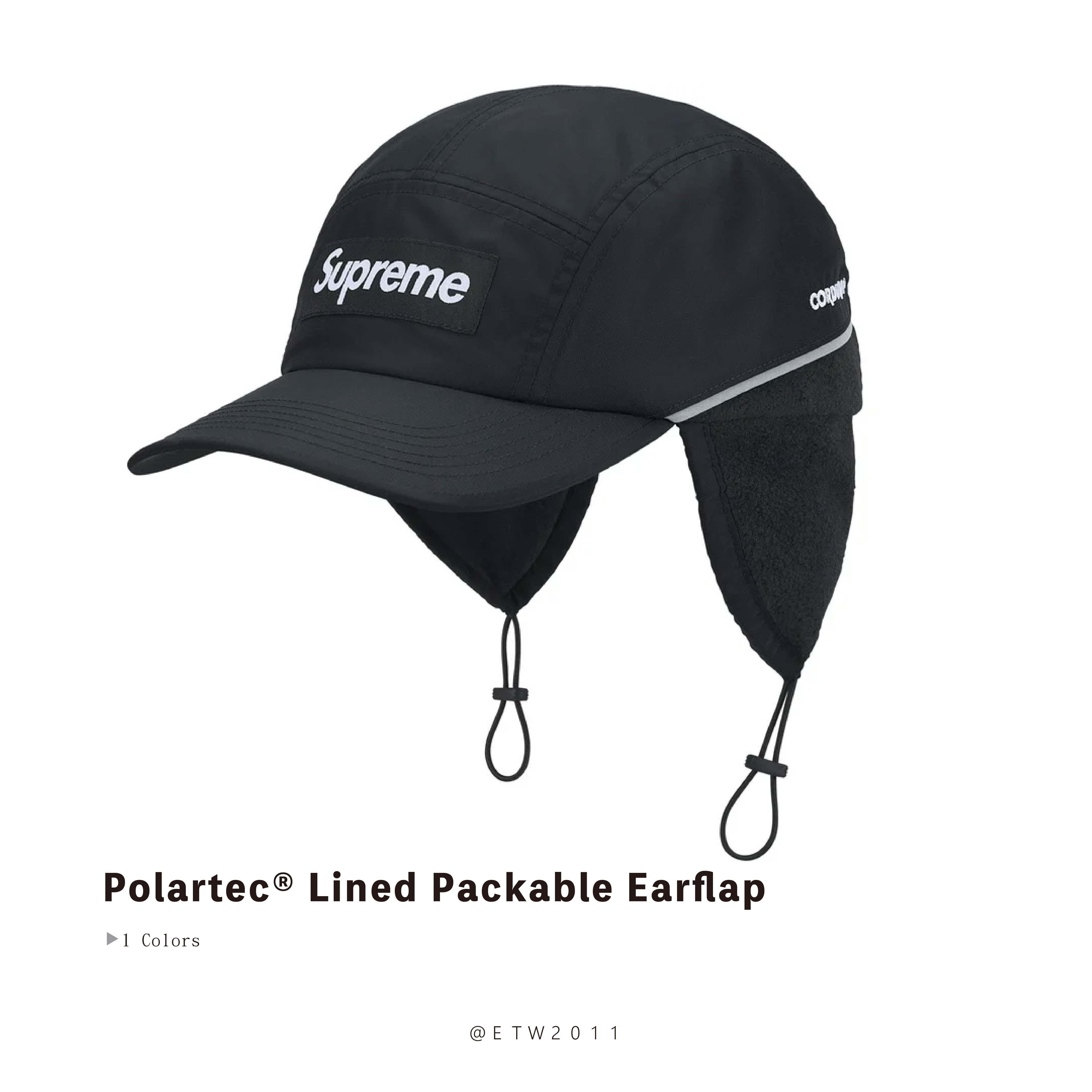 ☆ETW☆【EASY TO WEAR】SUPREME Polartec® Lined Packable Earflap 遮耳帽 保暖 秋冬