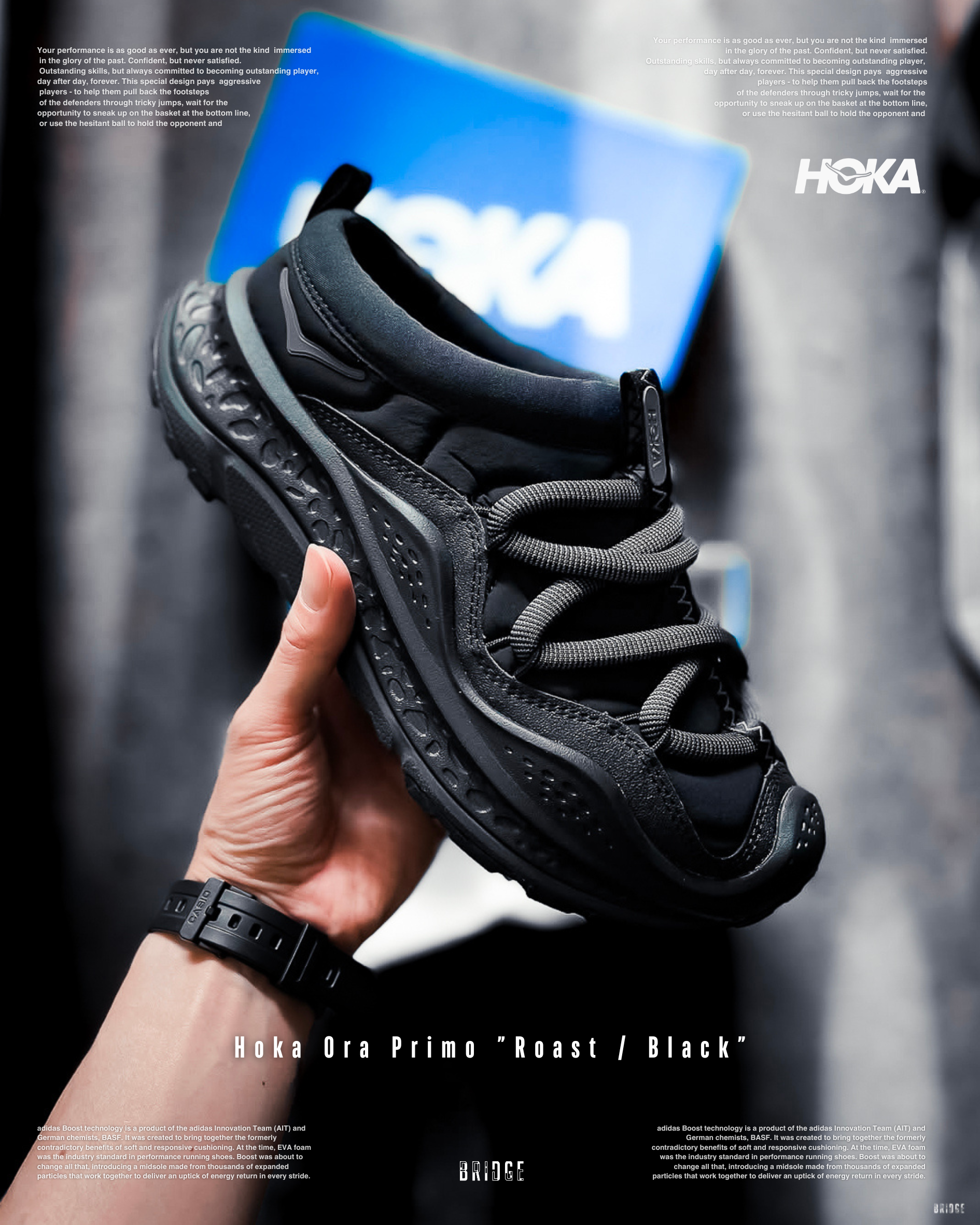 『擁有最頂腳感 就這次了🔥』Hoka Ora Primo ”Roast / Black”