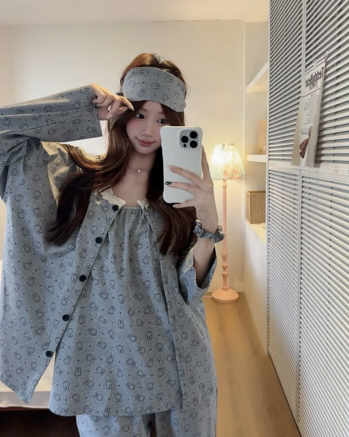 <正版授權>Miffy X Gongdie 米飛兔 聯名 睡衣套裝 禮盒 長袖 長褲 背心 眼罩