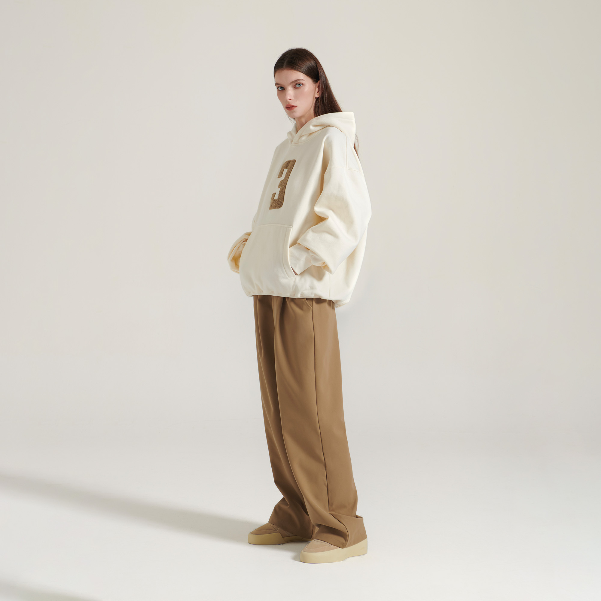 預購4/25抵台 INNERSECT 三生萬物 FOG ESSENTIAL 印花 數字3 背面循環標 連帽上衣 帽TEE 帽踢【INN24FWTHD130】