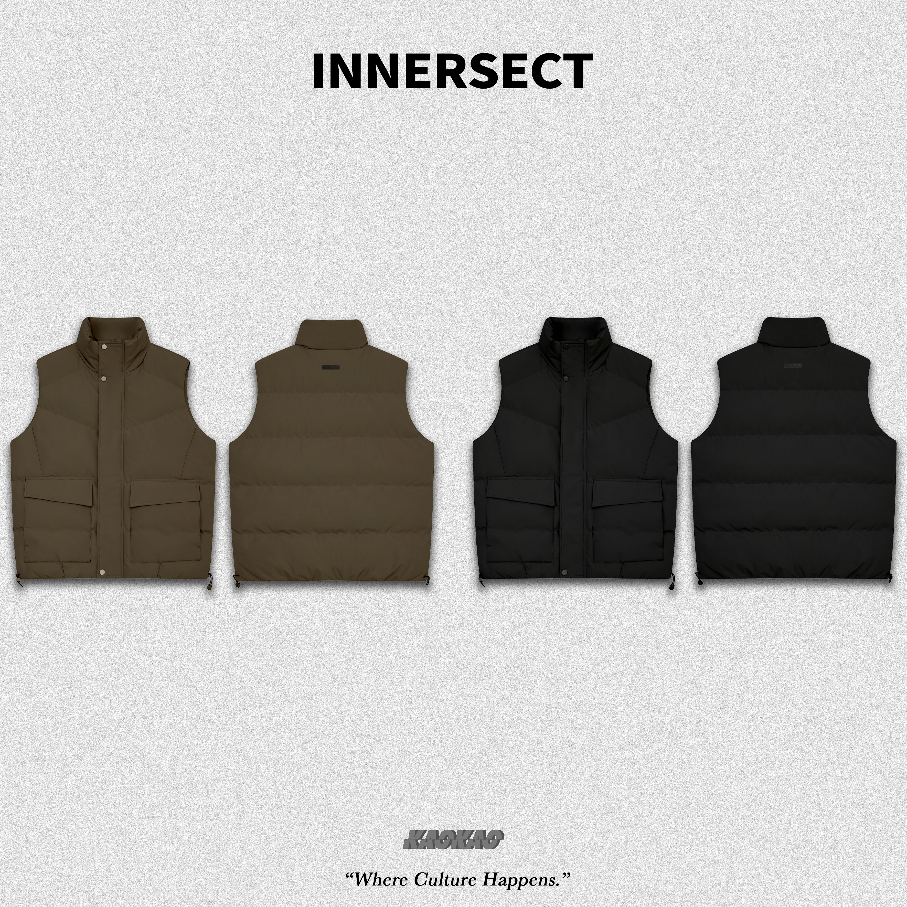 預購4/25抵台 INNERSECT 三生萬物 FOG ESSENTIAL 24FW 立領 三色 保暖背心【INN24FWTVT321】