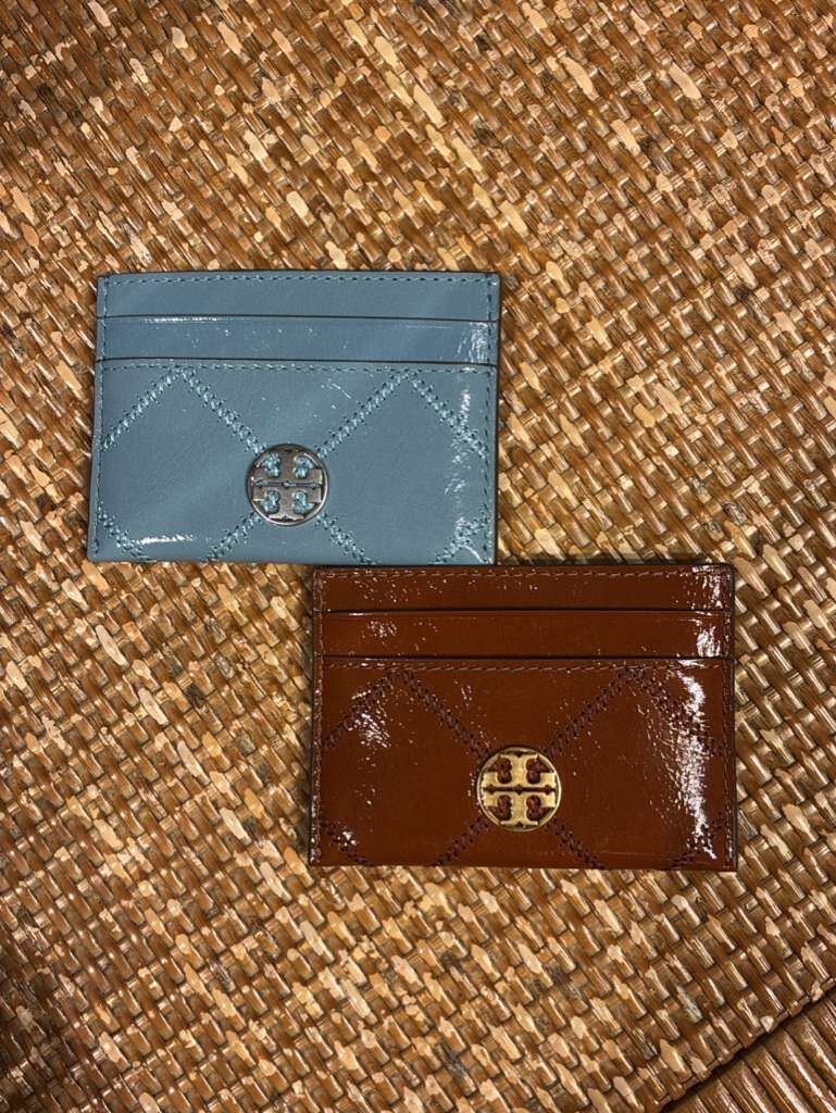 VS014 Tory Burch 十字LOGO菱格紋卡套