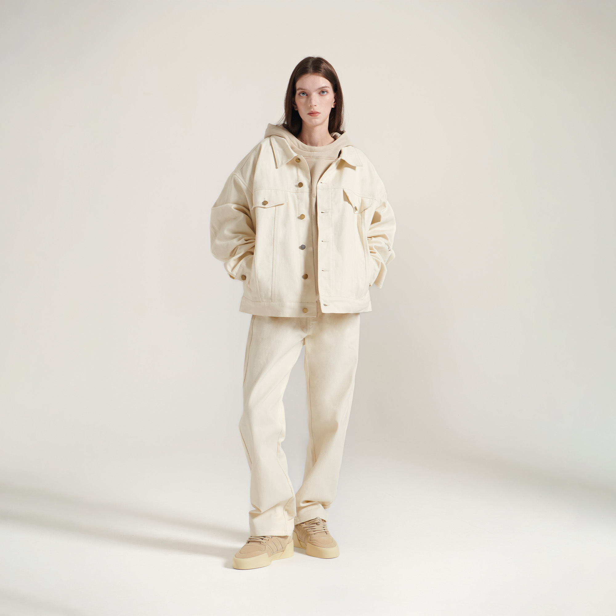 預購4/25抵台 INNERSECT 三生萬物 FOG ESSENTIAL 工裝 米白 牛仔外套 【INN24FWTJK105】