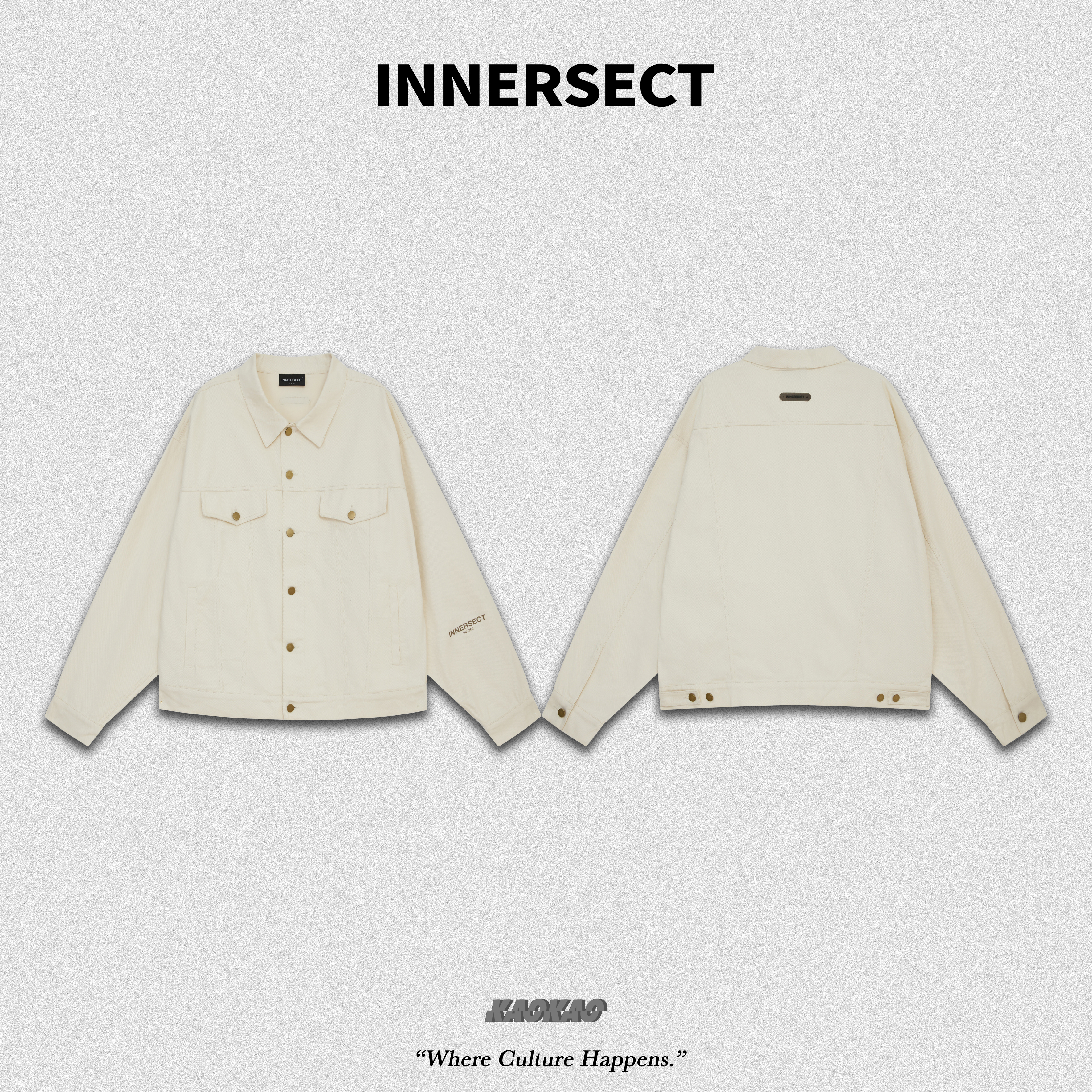 預購4/25抵台 INNERSECT 三生萬物 FOG ESSENTIAL 工裝 米白 牛仔外套 【INN24FWTJK105】