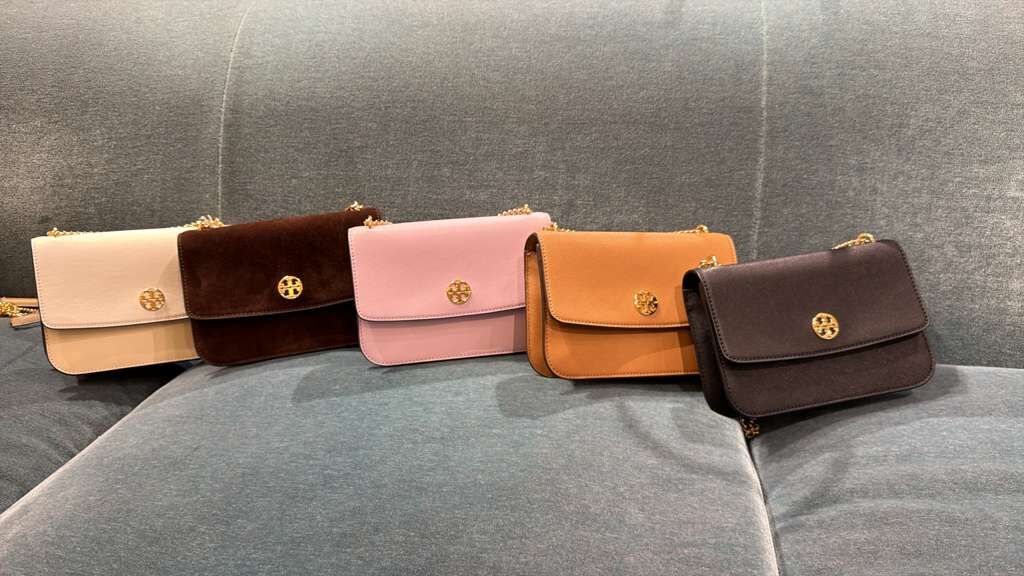 VS030 Tory Burch 鈿LOGO前翻蓋CROSS BODY 21x14CM