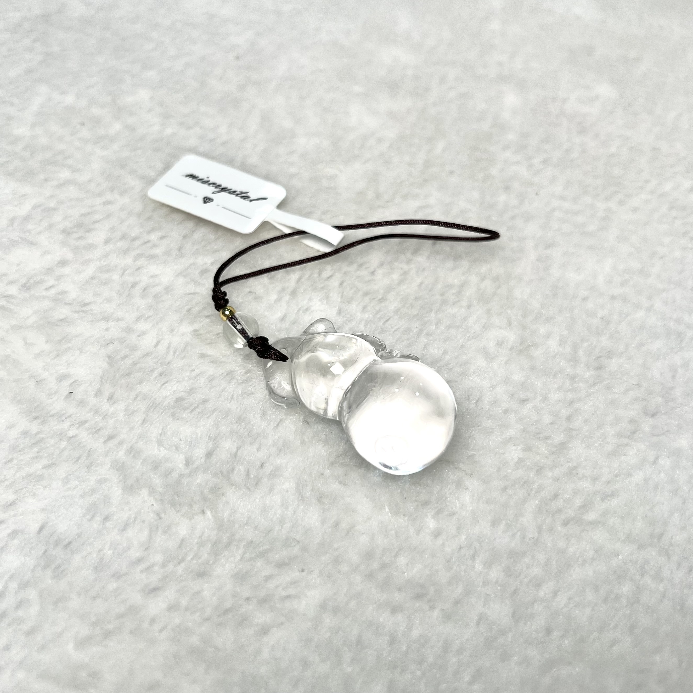 白水晶葫蘆掛飾 #A712B