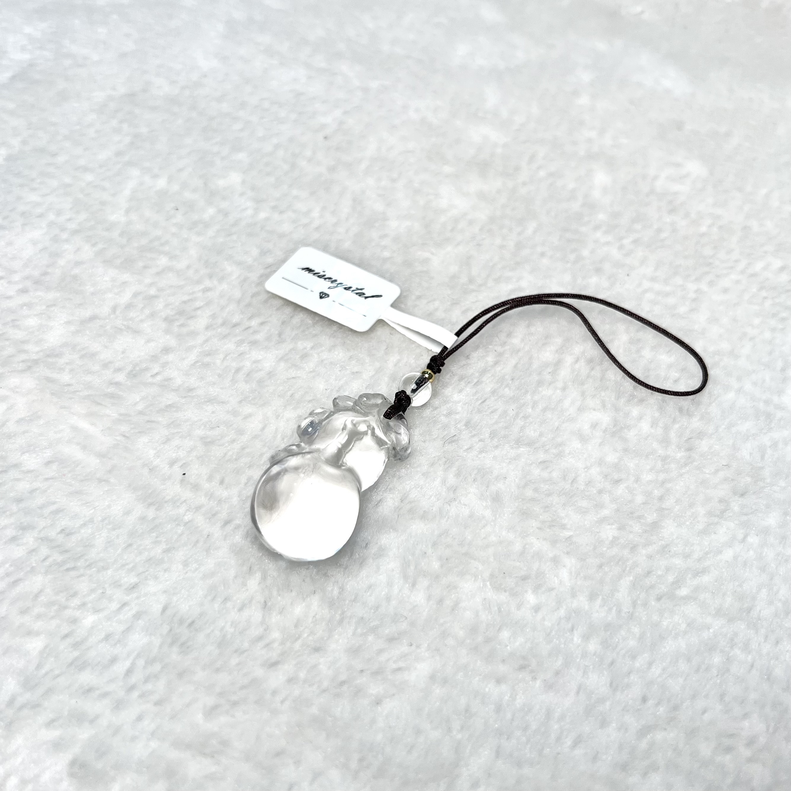 白水晶葫蘆掛飾 #A712B