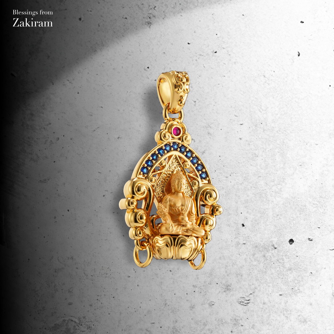 靈赫宮 藥師佛 金尊蓮花吊墜