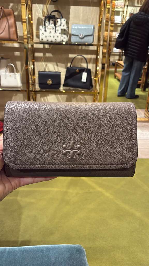 VS048 Tory Burch 大象灰色LOGO CROSS BODY 20x12cm