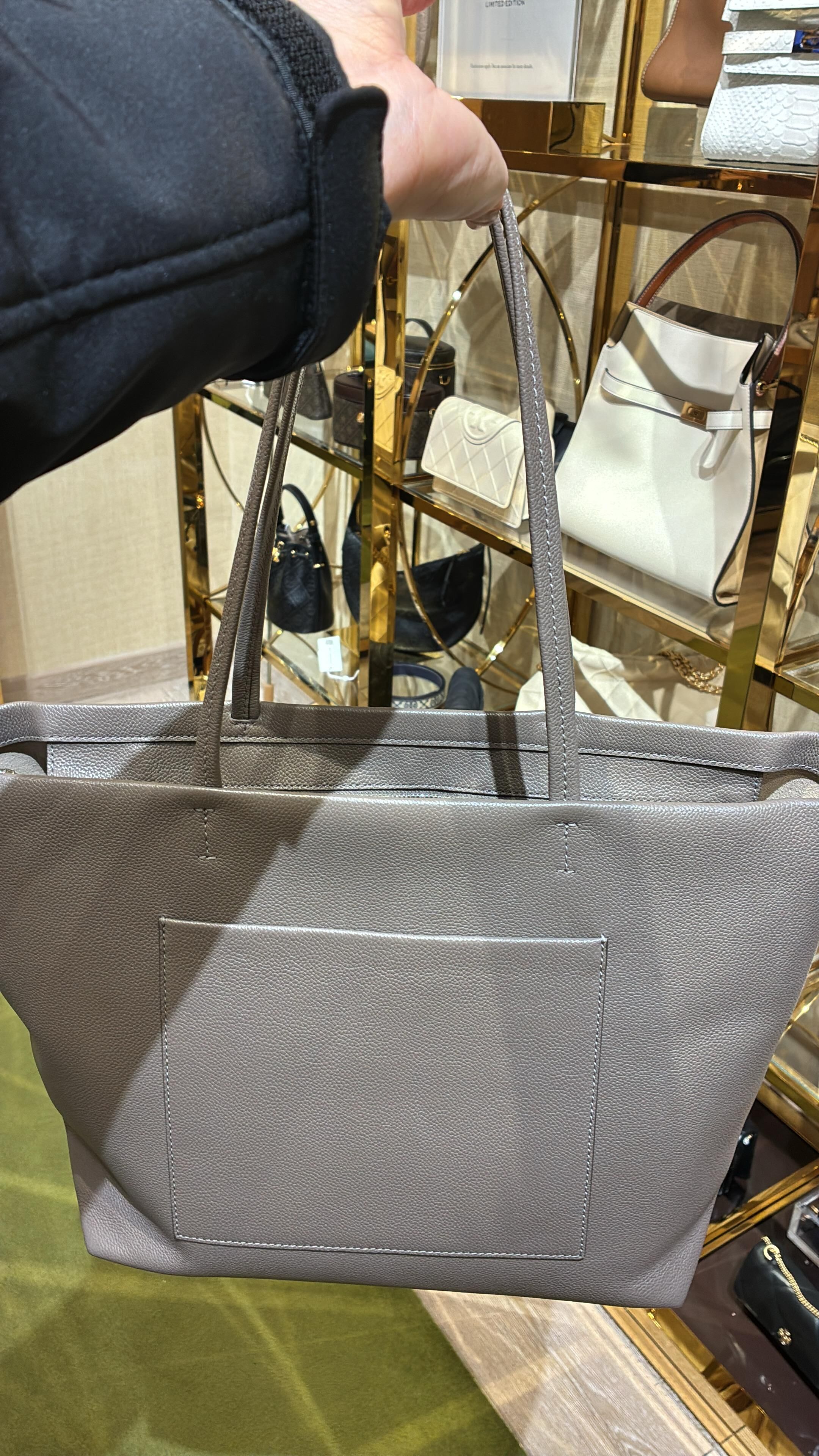 VS054 Tory Burch Thea Tote BAG 灰色 45x26CM