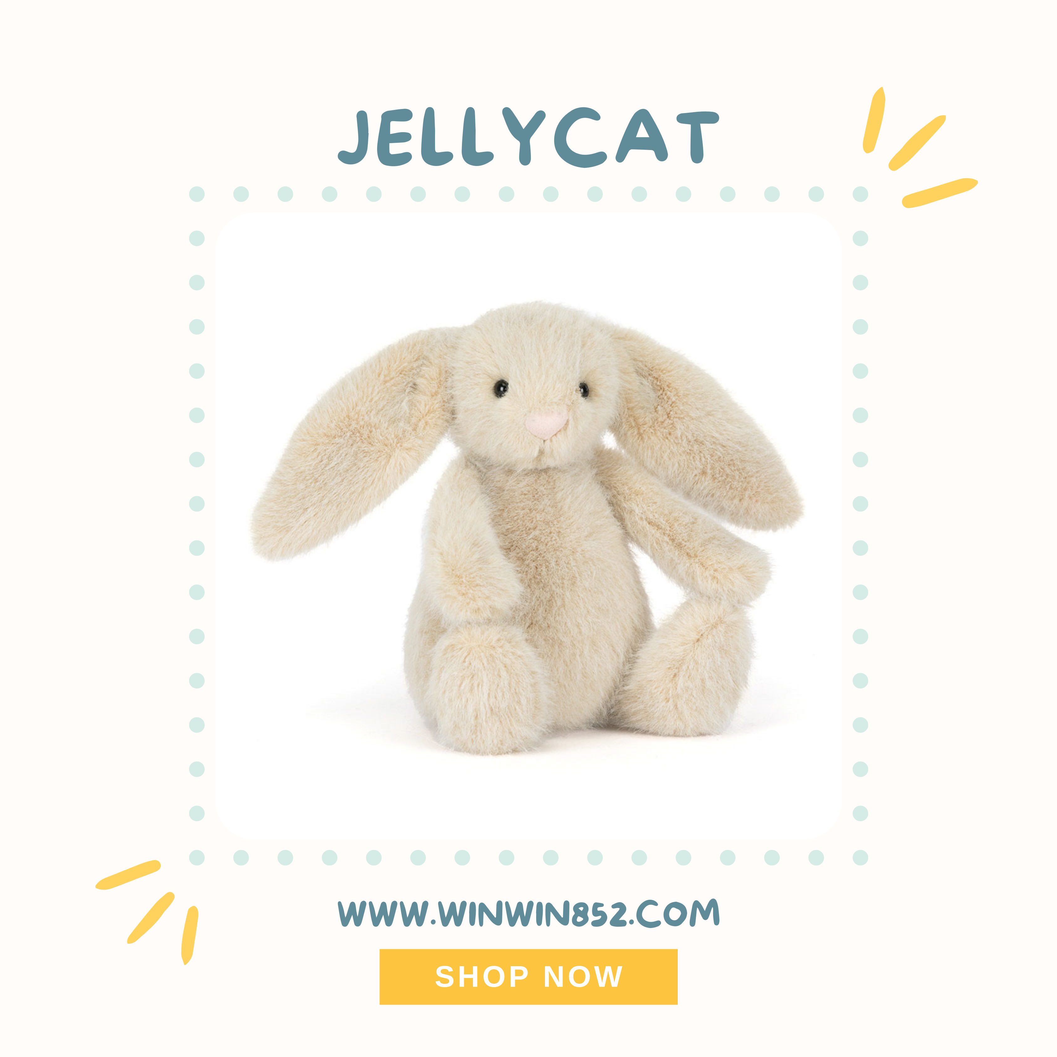 Jellycat Wheat Flufflet Bunny