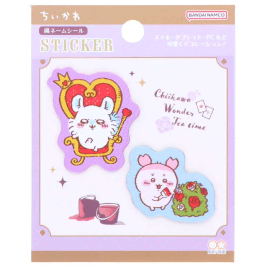 Chiikawa 愛麗絲系列 飛鼠古本屋小螃蟹 編織手機貼紙