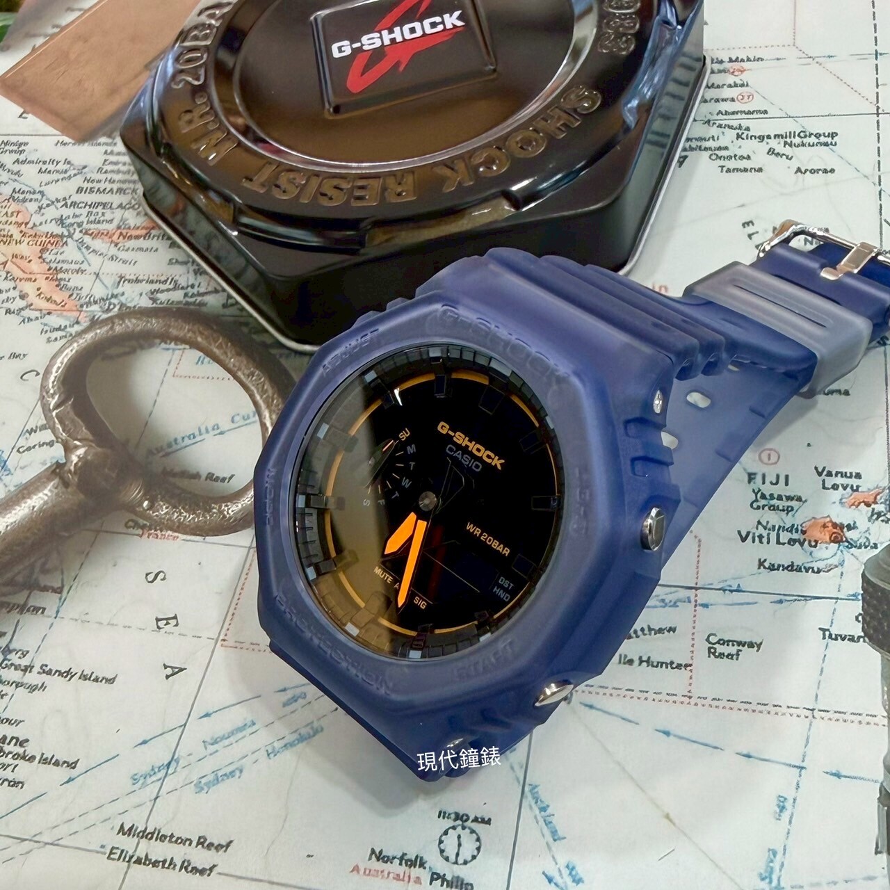 【G-SHOCK】新2100冷風霧面色GA-2100K-2A 45.4mm 現代鐘錶