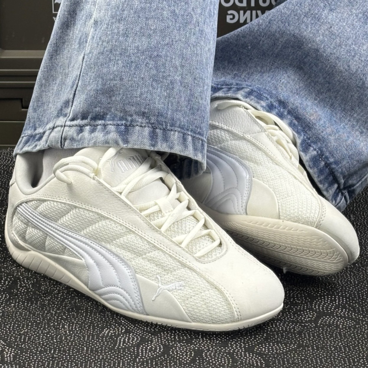 PUMA SPEEDCAT PLUS 米白 網布 麂皮 拼接 賽車鞋 薄底鞋 402995-03