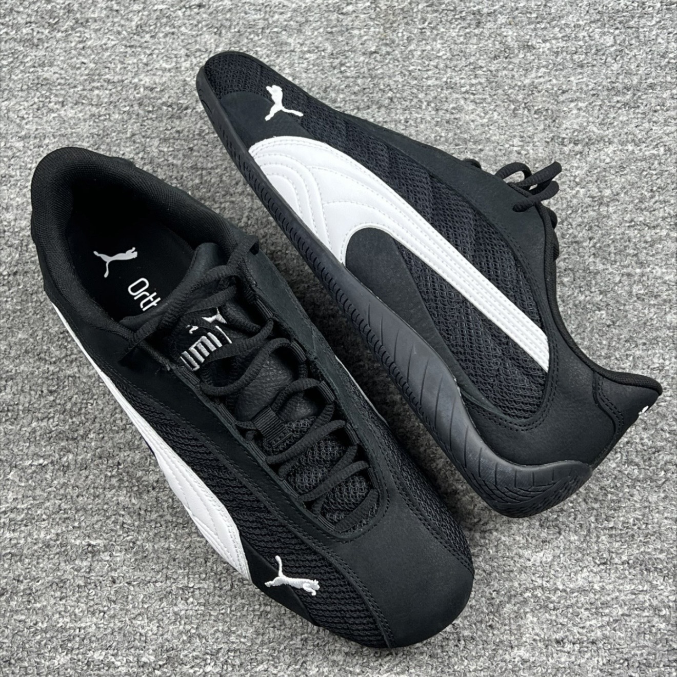 PUMA SPEEDCAT PLUS 黑白 網布 麂皮 拼接 賽車鞋 薄底鞋 402995-04