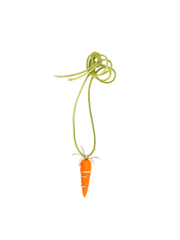 Carrot Zircon Necklace