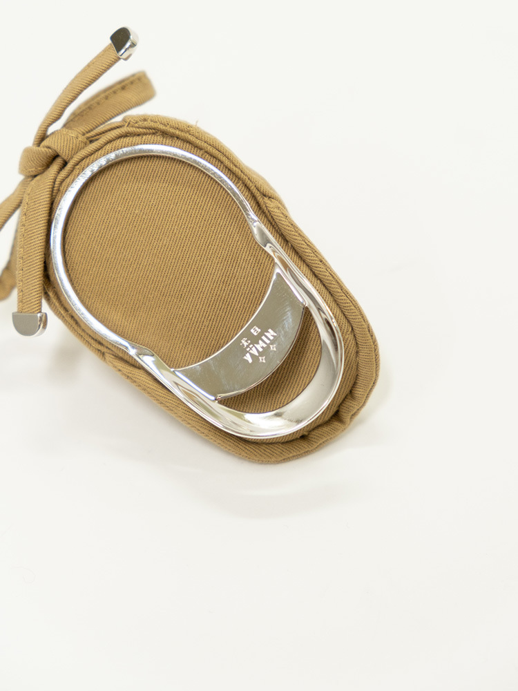 Fabric Hat Hair Clip - Brown