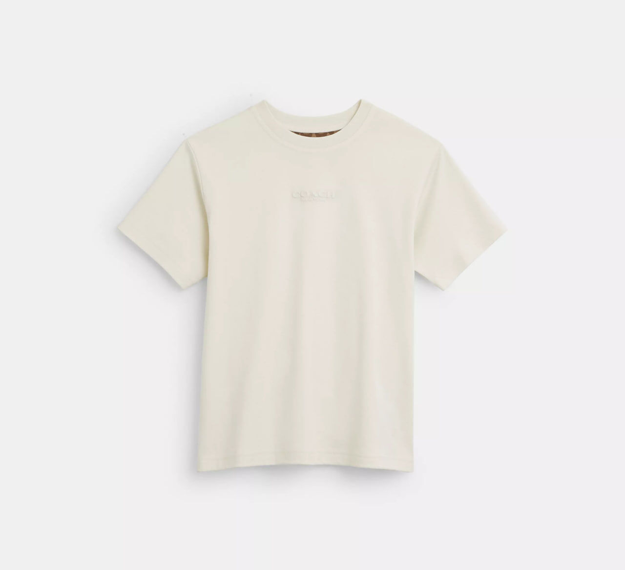 [S] COACH CREAM NEW YORK T-SHIRT DRESS, CBF37-CRM (SCO1226)