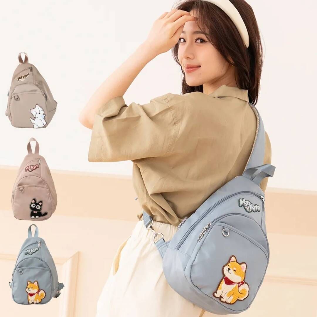 柴犬寶寶單肩後背包【現貨成品】