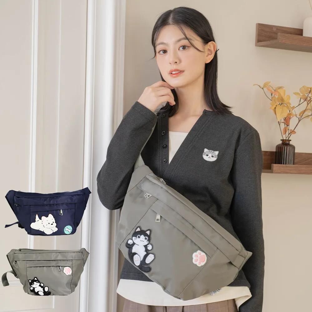 防盜單肩後背包 腰包【現貨成品】