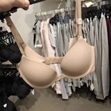 [S] CALVIN KLEIN BEIGE PEFECTLY FIT PUSH UP PLUNGE BRA, QF7315-200 (SCK836)