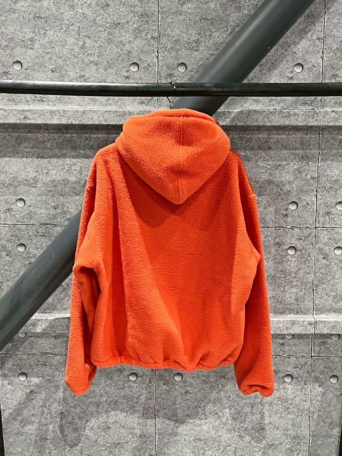STUSSY BRONSON SHERPA HOOD 搖粒絨材質 抽繩連帽 帽T
