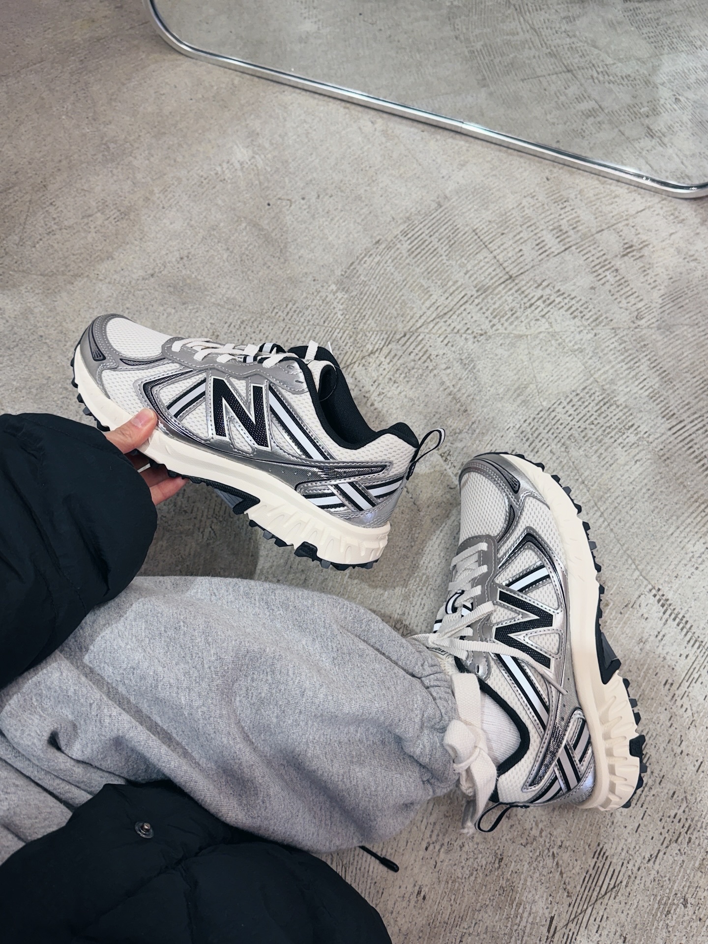 New Balance 410 奶油銀黑 奶油底 男女 復古鞋 MT410GC5