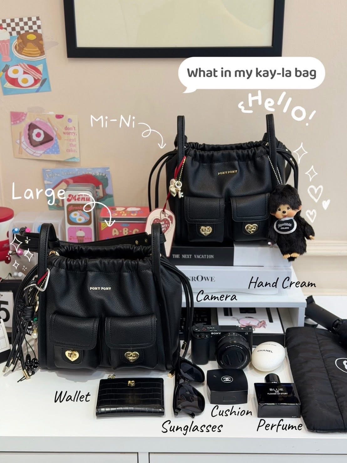 【Luxury】Ponytwentyeght 泰國包 新款 防潑水手提包 女包 高質感皮革 多口袋 肩背手提包 束口袋 金扣