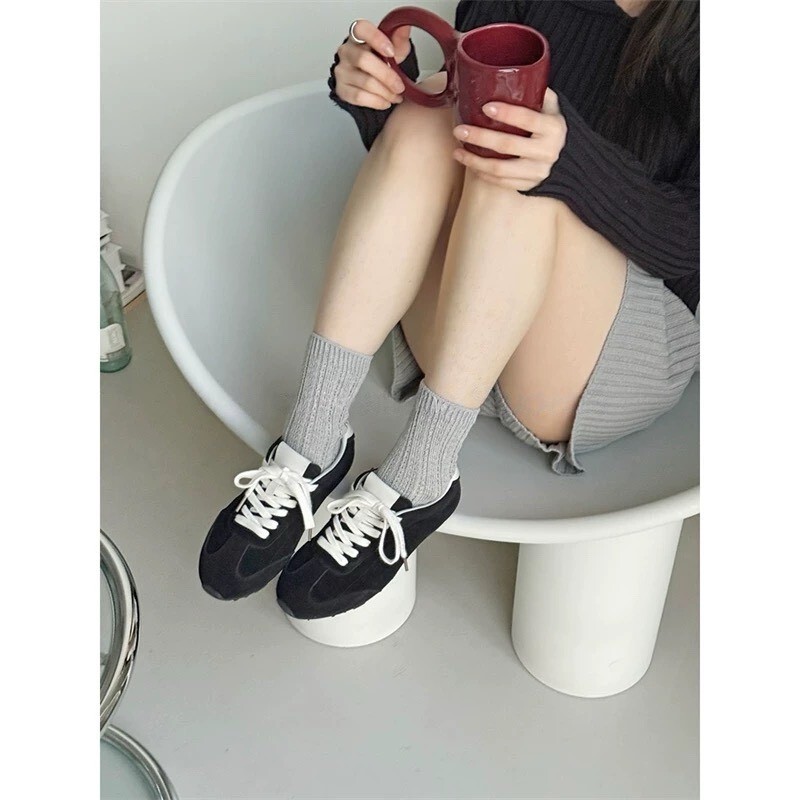 復古感麂皮運動鞋 [ 3色 / 230-250 ]