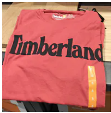 [S] TIMBERLAND RED KENNEBEC RIVER LINEAR T-SHIRT, TB0A5YNK-N96 (SZZ1008)