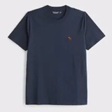 [S] ABERCROMBIE & FITCH NAVY SLIM POLISHED MINCE T-SHIRT, 124-609-00660-200 (SZZ1010)