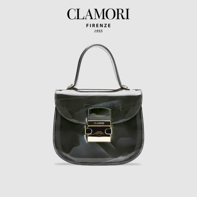 CLL20 Joly logo 曼哈顿灰 亮面 马鞍包 s 微瑕不退不換 -M