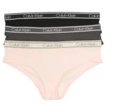 [S] CALVIN KLEIN BLACK WOMENS HIPSTER 3 PACK, QP2415O-001 (SCK849)