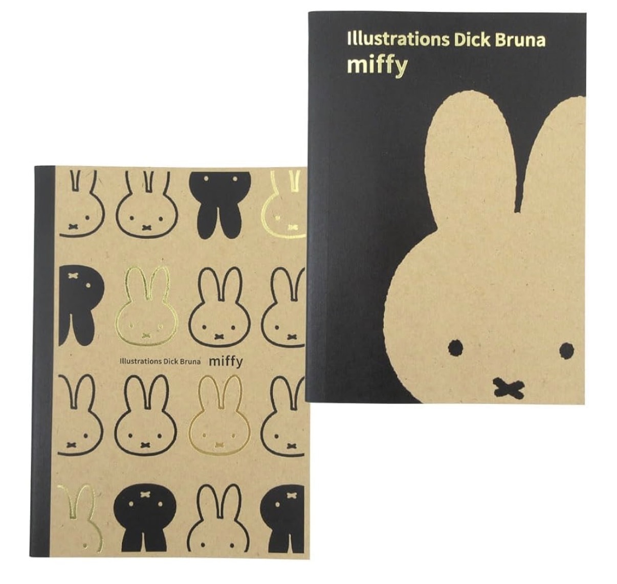 JP Miffy 燙金黑啡色線圈薄 0674 0667