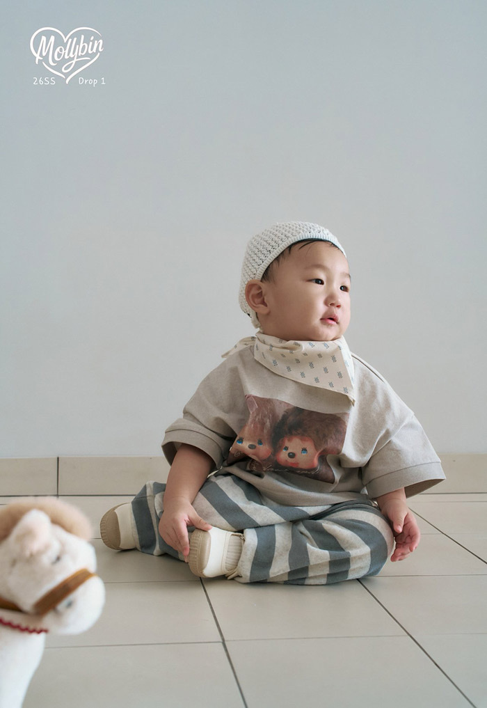 正韓春mollybin 親子裝_可愛猴猴上衣