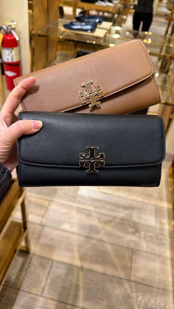 VS071 Tory Burch 雙T LOGO啪扣長銀包