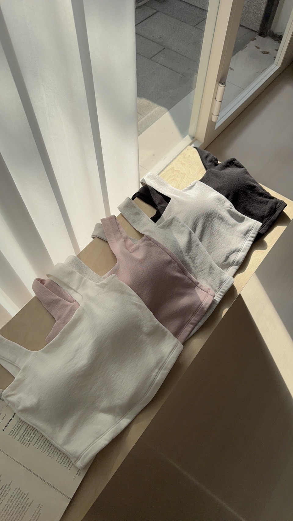 遮副乳方領彈性背心 5colors