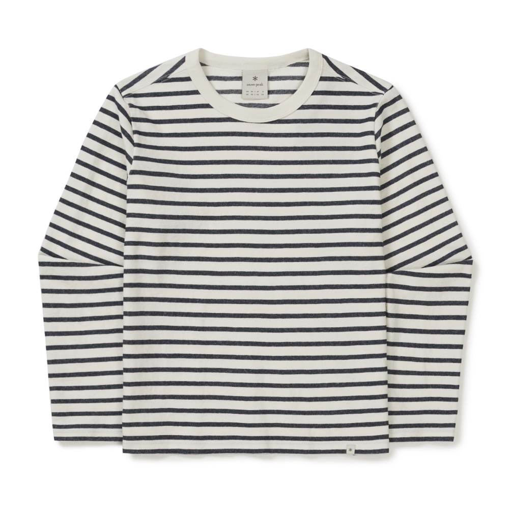 【春季新品限時開團🔥 3/2 晚上12:00準時收單～】snow peak Sorona Women Stripe Long Sleeve T-shirt 女款 條紋 薄長袖 S26SWFTL69