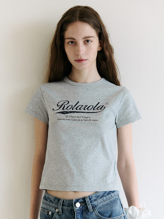 [23/02 - 06/03] RolaRola VINTAGE CRACK LOGO T-SHIRT GRAY