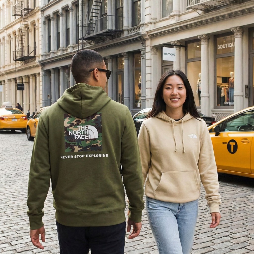 【預購】The North Face H022316 經典迷彩填充重磅連帽衫