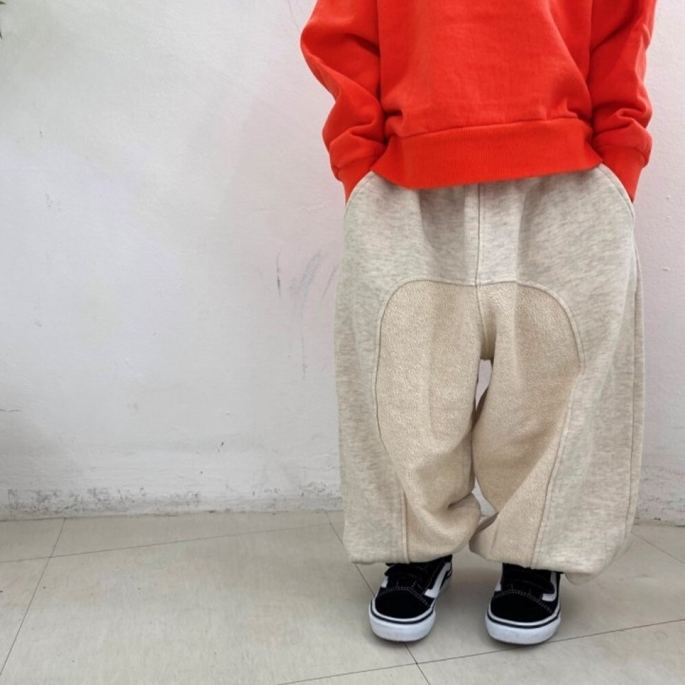 90-140 DM 異材質拼接運動褲