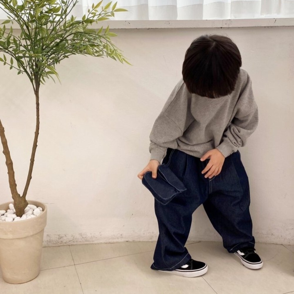 90-140 DM 貼片口袋牛仔褲