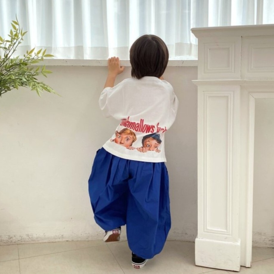 90-140 DM 美式印花短袖上衣